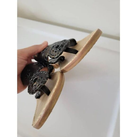 Palm Beach Jack Sandal in Black by Jack Rogers 6 $128 - Picture 5 of 7